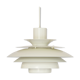 Pendant light with white powder coating from "Superlight", Denmark 1970s