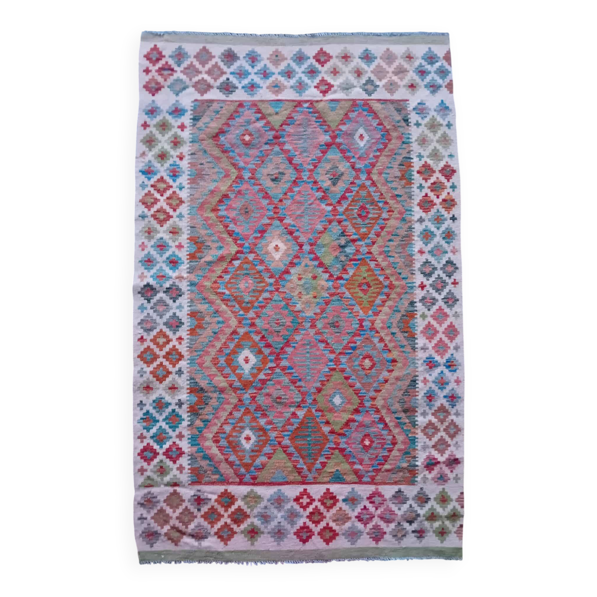 Handmade Afghan Kilim 19x121cm