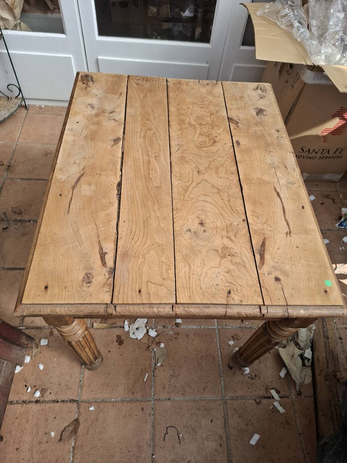 Rustic walnut table