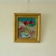 Flowers in vase by Olle Wilner