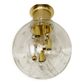 Ice Glass Flush Lamp by Doria