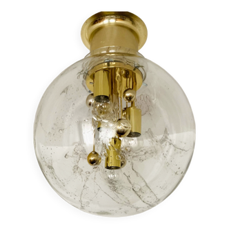 Ice Glass Flush Lamp by Doria