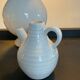 Series of 6 vintage vases in white ceramic years 60-70