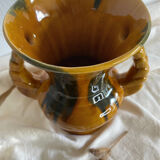 Vase with double ceramic handles