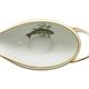 Porcelain plates and fish decoration sauce boat from Limoges, 1980s, set of 13.