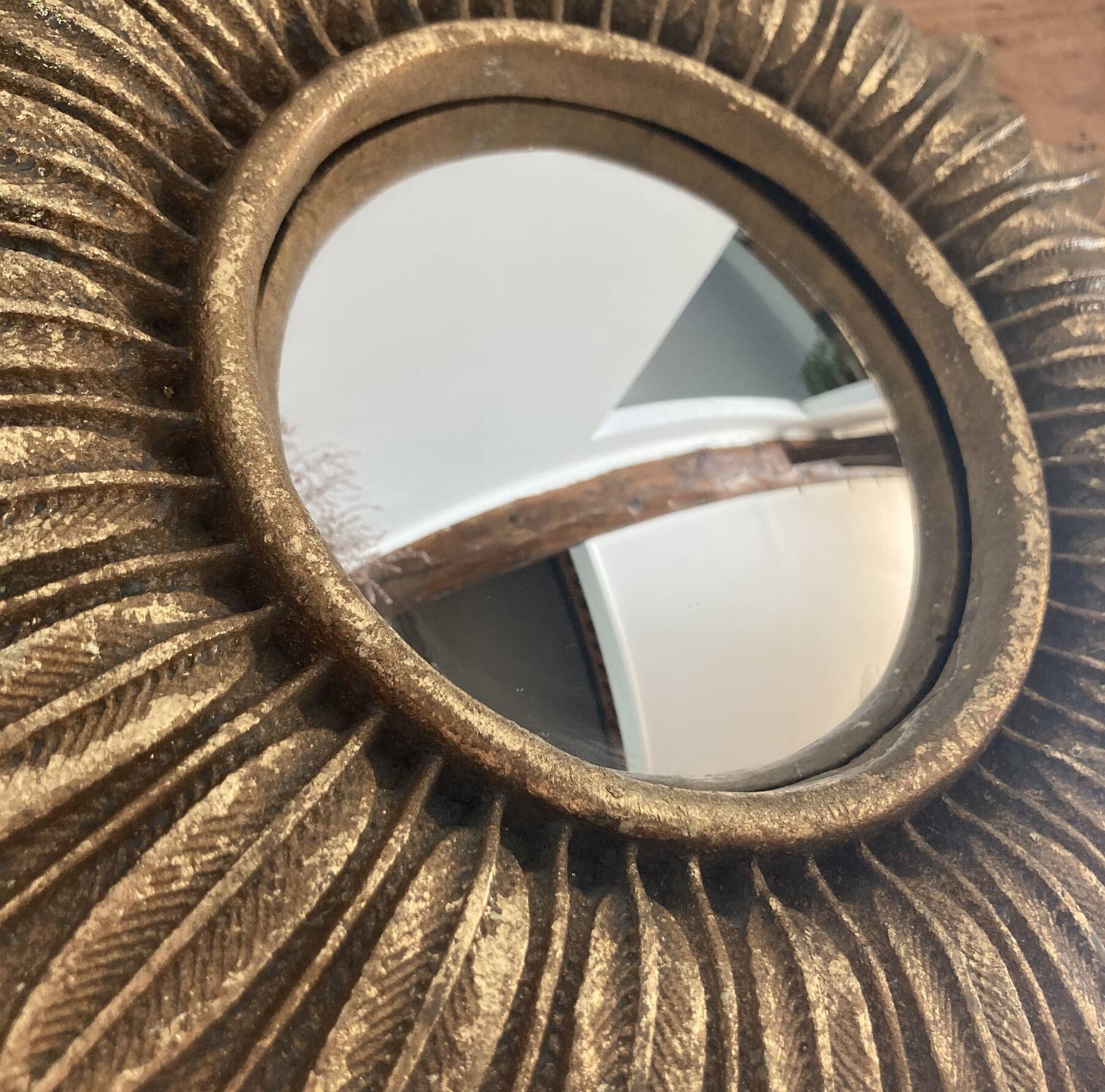 Années 1950 Miroir oeil de sorcière (miroir convexe) dans le goût et