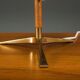 Mid-century modern Austrian brass table lamp by J.T. Kalmar, 1960s