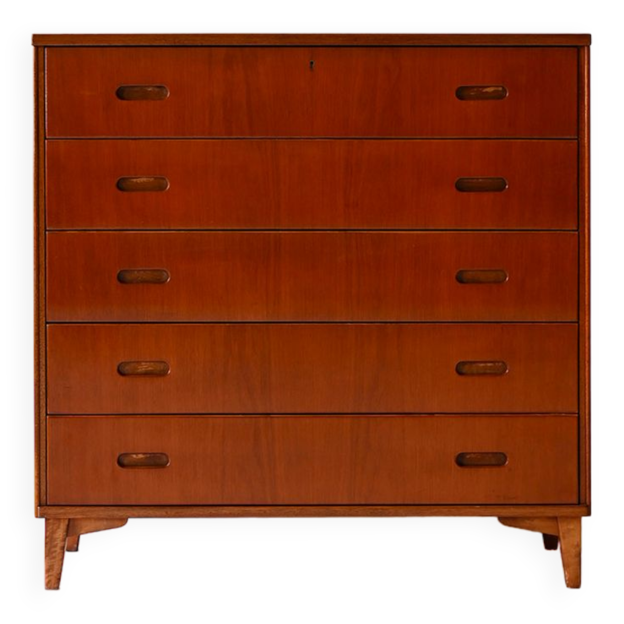 Scandinavian chest of drawers with lock