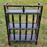 Dark Rattan Shelf