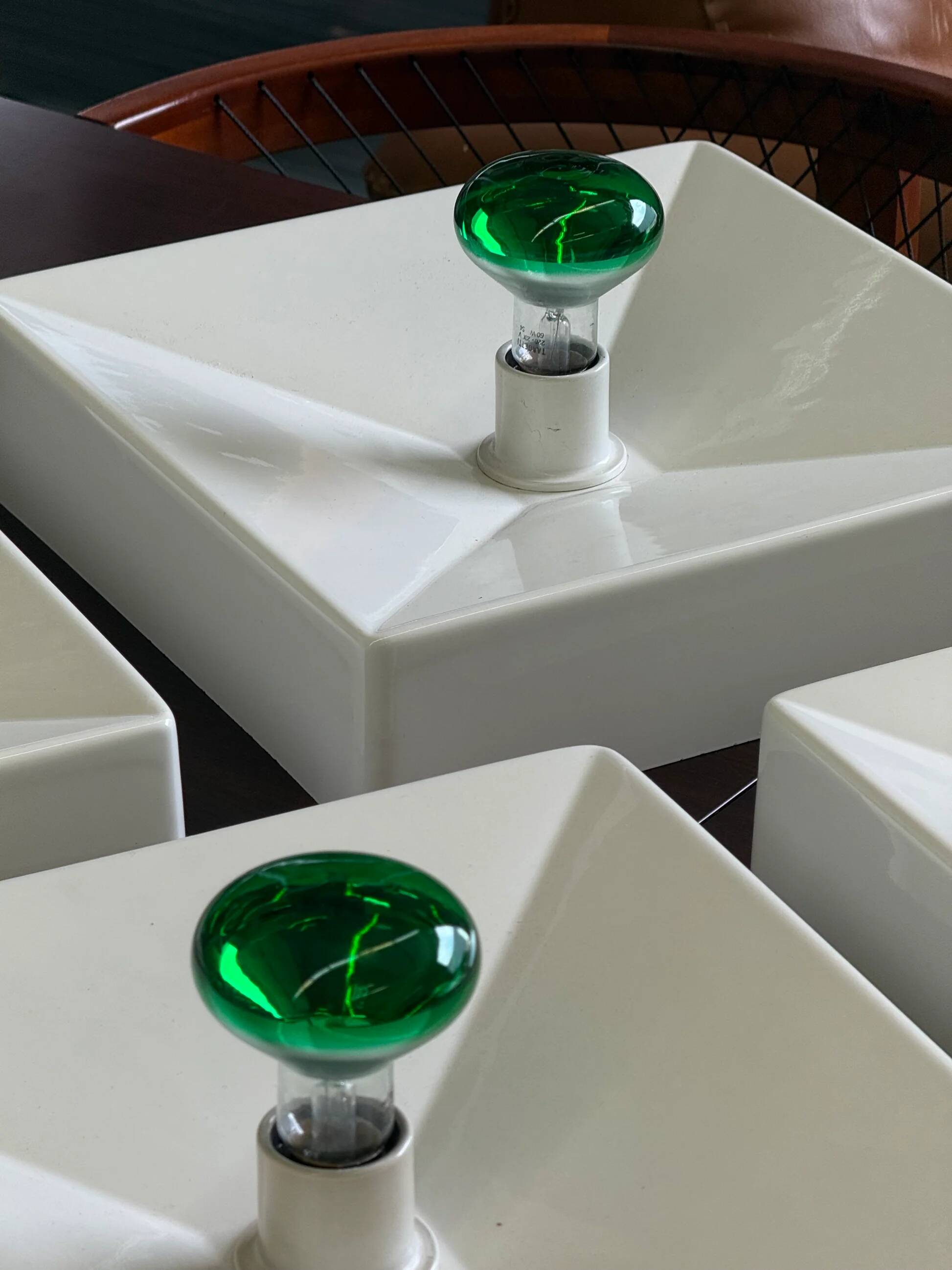 Space age wall lamp by candle