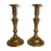 Pair of brass candlestick