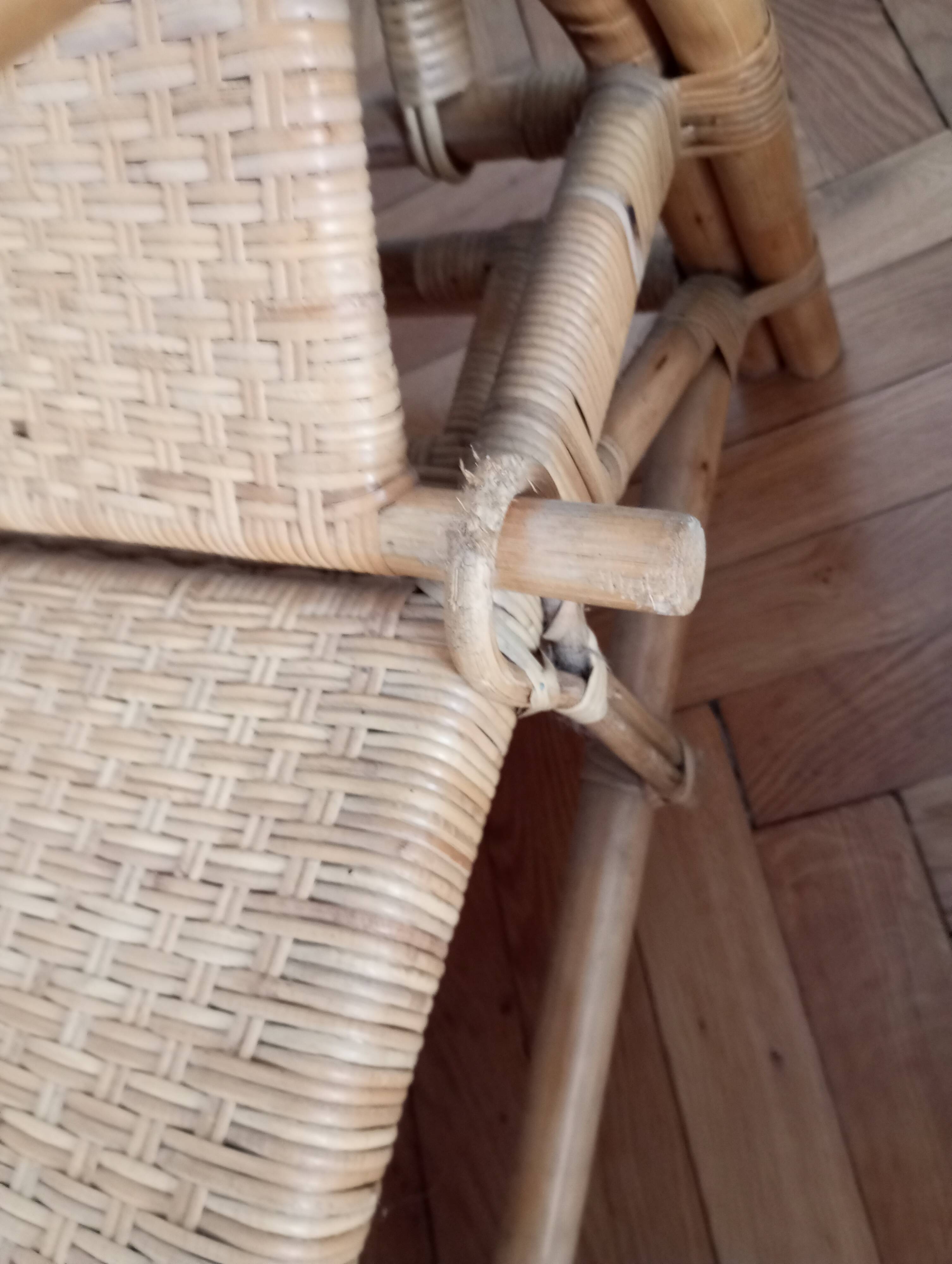 Old pair of deckchairs. 1960.