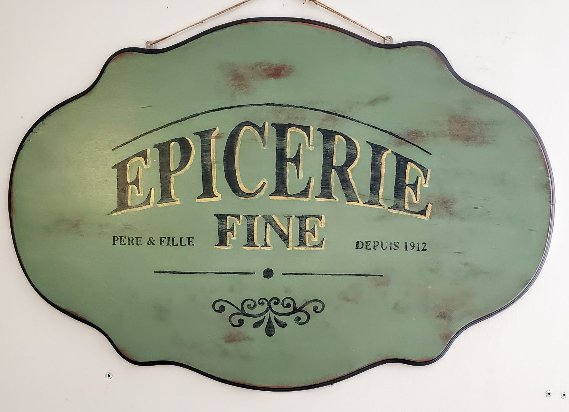 Hand-painted vintage sign