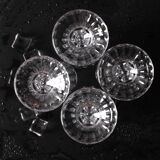 Ensemble de quatre verres à champagne ou à prosecco vintage / Italie / Années 2000