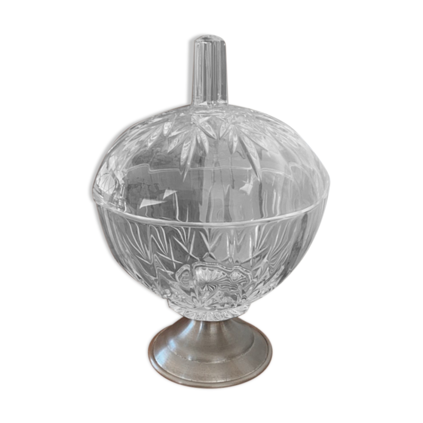 Candy chiseled glass and tin