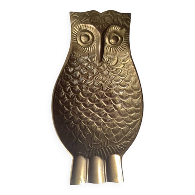 Vide-poche / cendrier vintage en laiton – Hibou