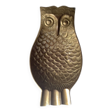 Vintage brass ashtray / pocket emptier – Owl