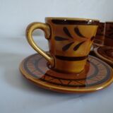 set de 6 tasses à café, vintage, Breton