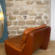 Airborne leather armchair