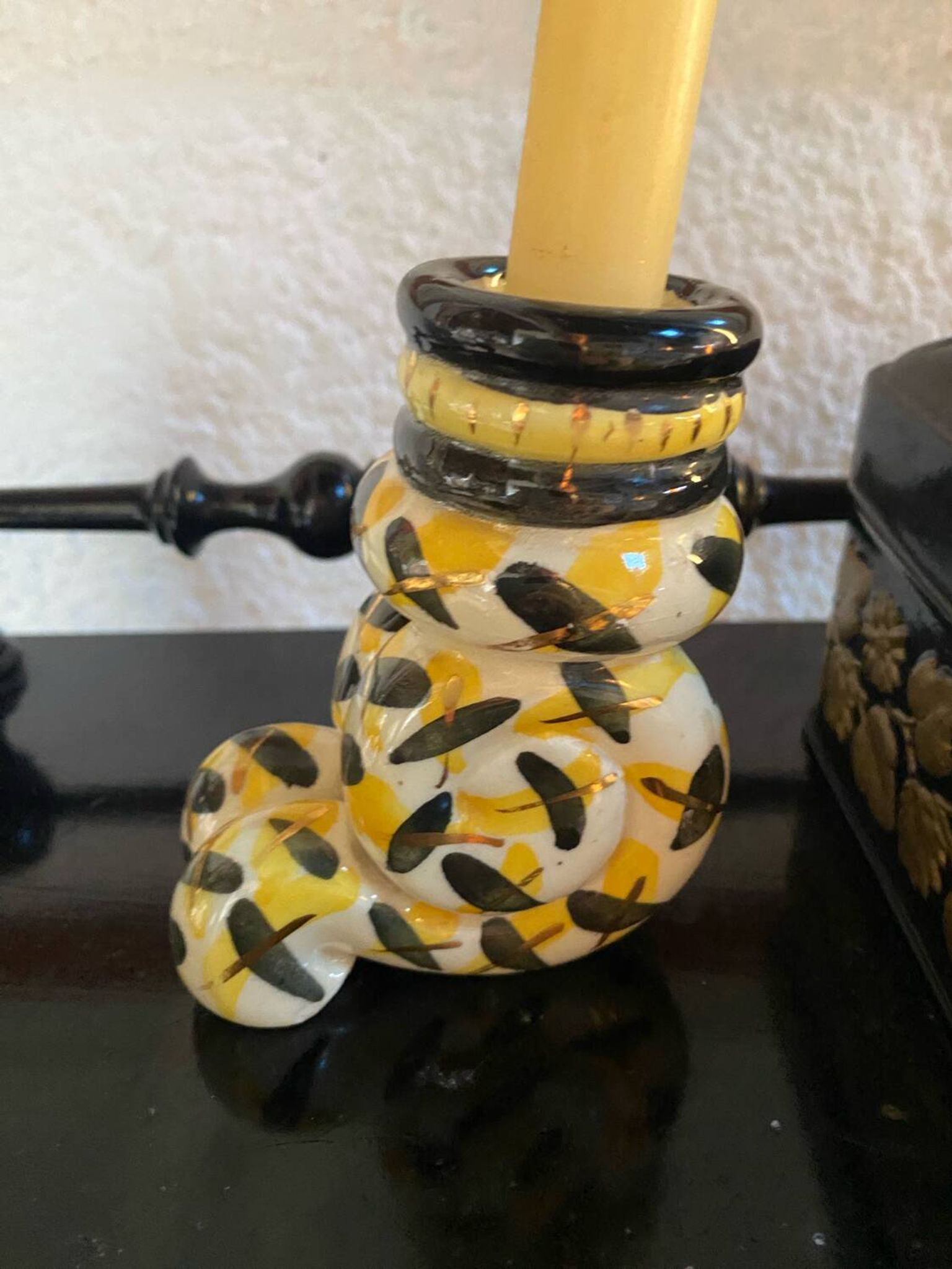 Vintage Handmade Candlestick Duo