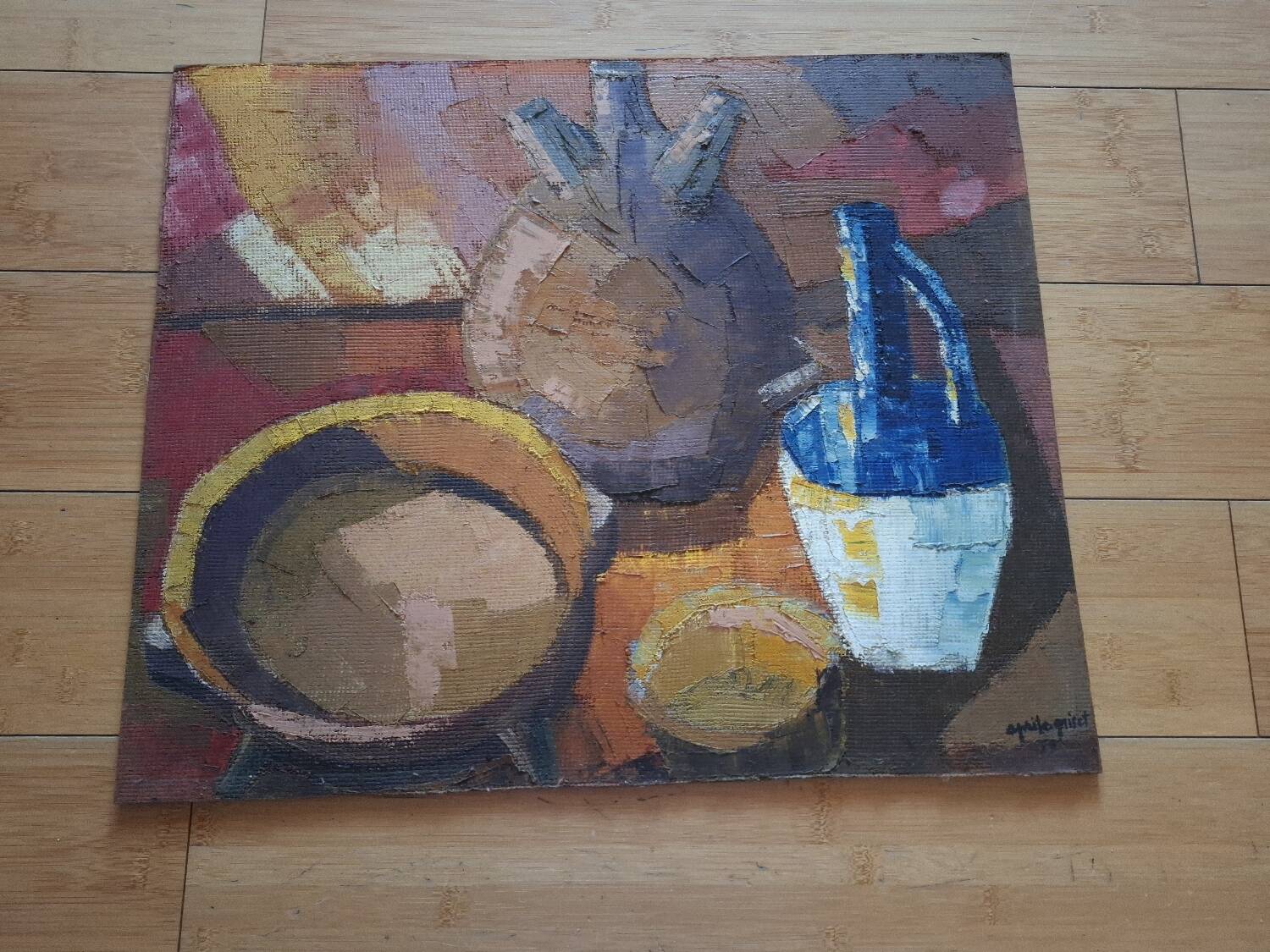 Still life from the 50s, signed