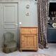 English jam cupboard in solid pine (renovated)