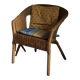 Natural wicker/rattan armchair