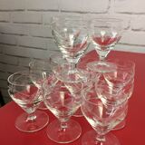 48-piece engraved glass service