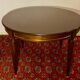Louis XVI style mahogany oval or round table with extensions, 8 people