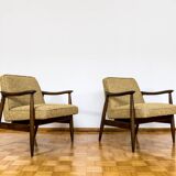 Pair Of Armchairs GFM87 in Kvadrat By Juliusz Kędziorek, 1960s