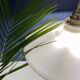 Vintage white opaline pendant light