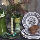 Six English porcelain dessert plates WOOD & SONS Dorset service