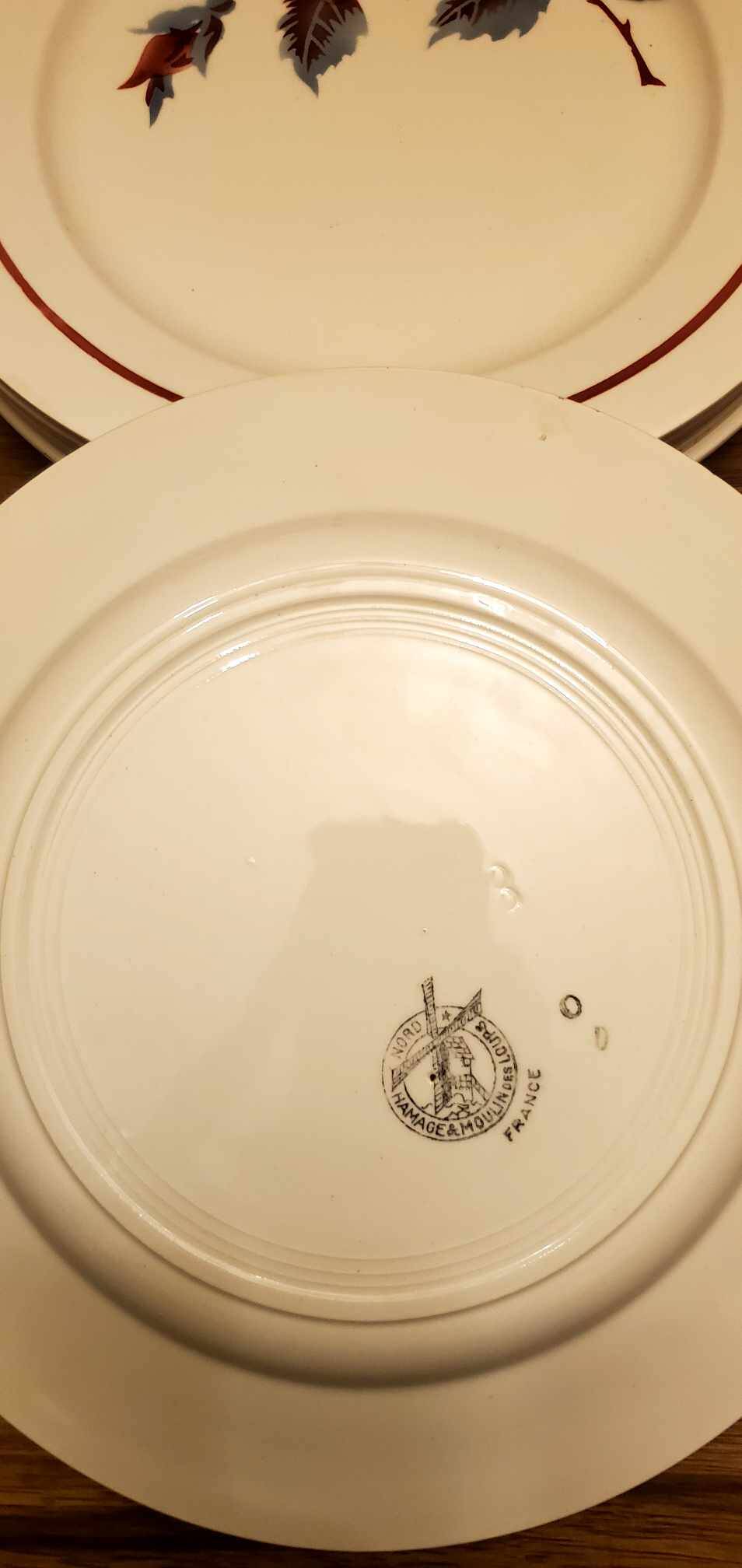Set of 6 Hamage & Moulin des Loups plates