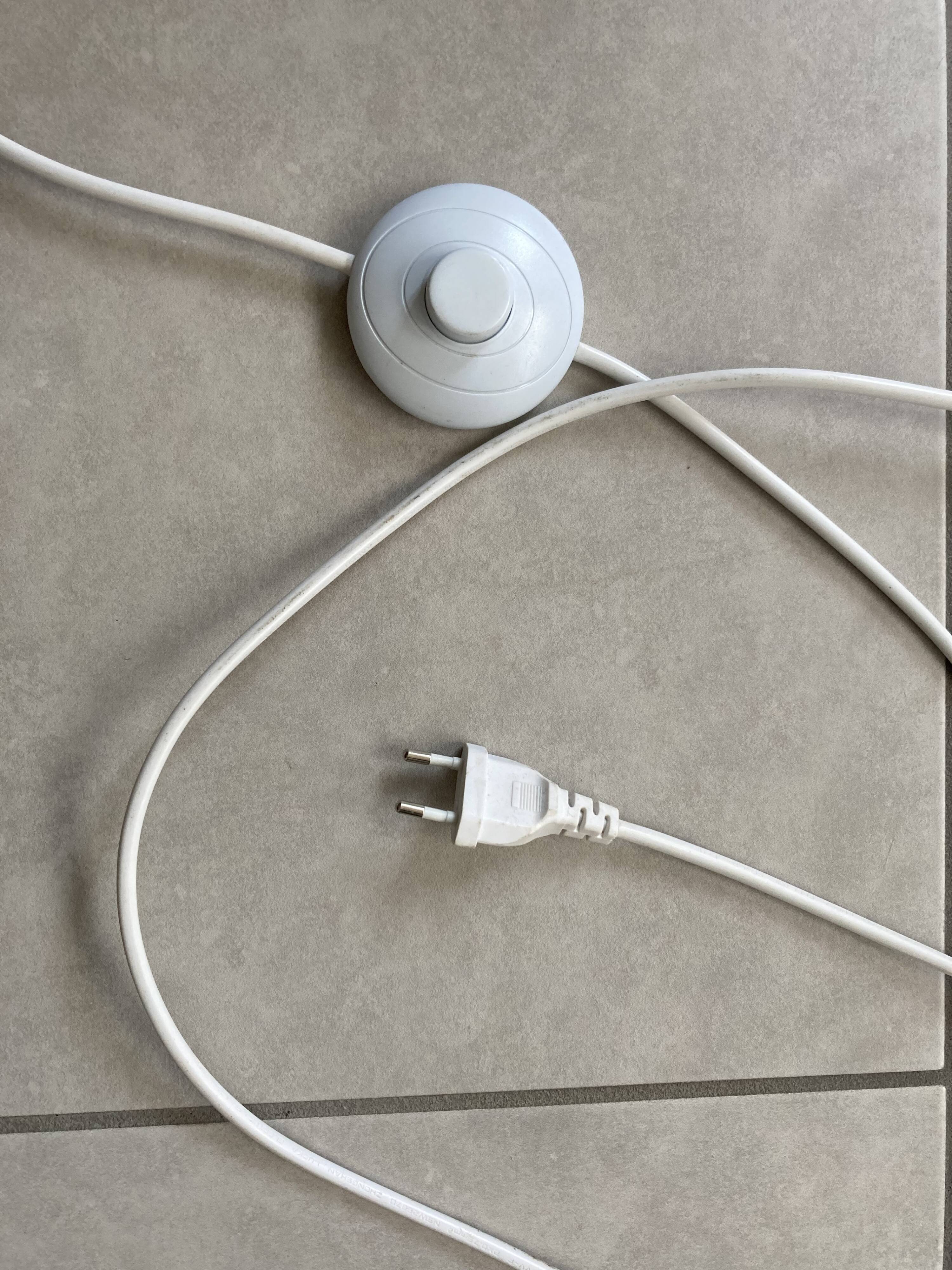 white lacquered metal reading lamp