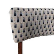 Mid-Century Modern Bumerang Chair, light cream white jacquard, Poland, 1960s
