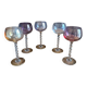 5 Murano crystal glasses