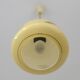 Vintage Beige Pendant Light / Retro Kitchen 1950 / Mid Century Glass Lamp