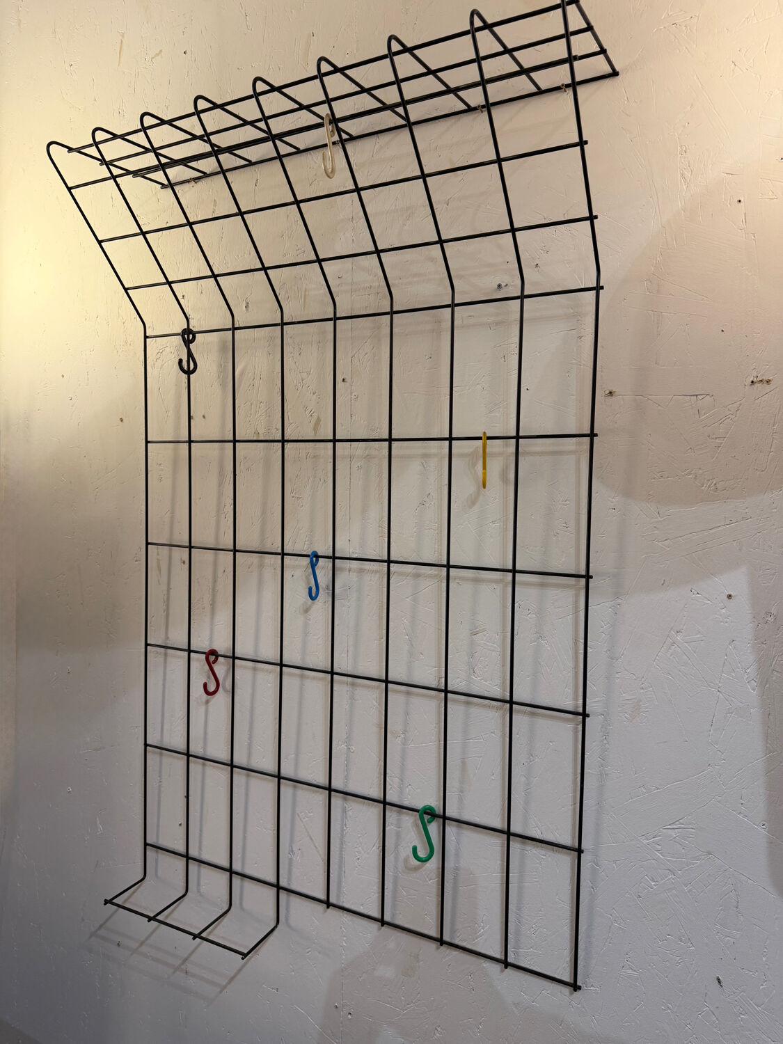 Metal wall coat rack from the 50s/60s.