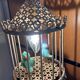 Bird cage lamp in vintage ceramics 50 years