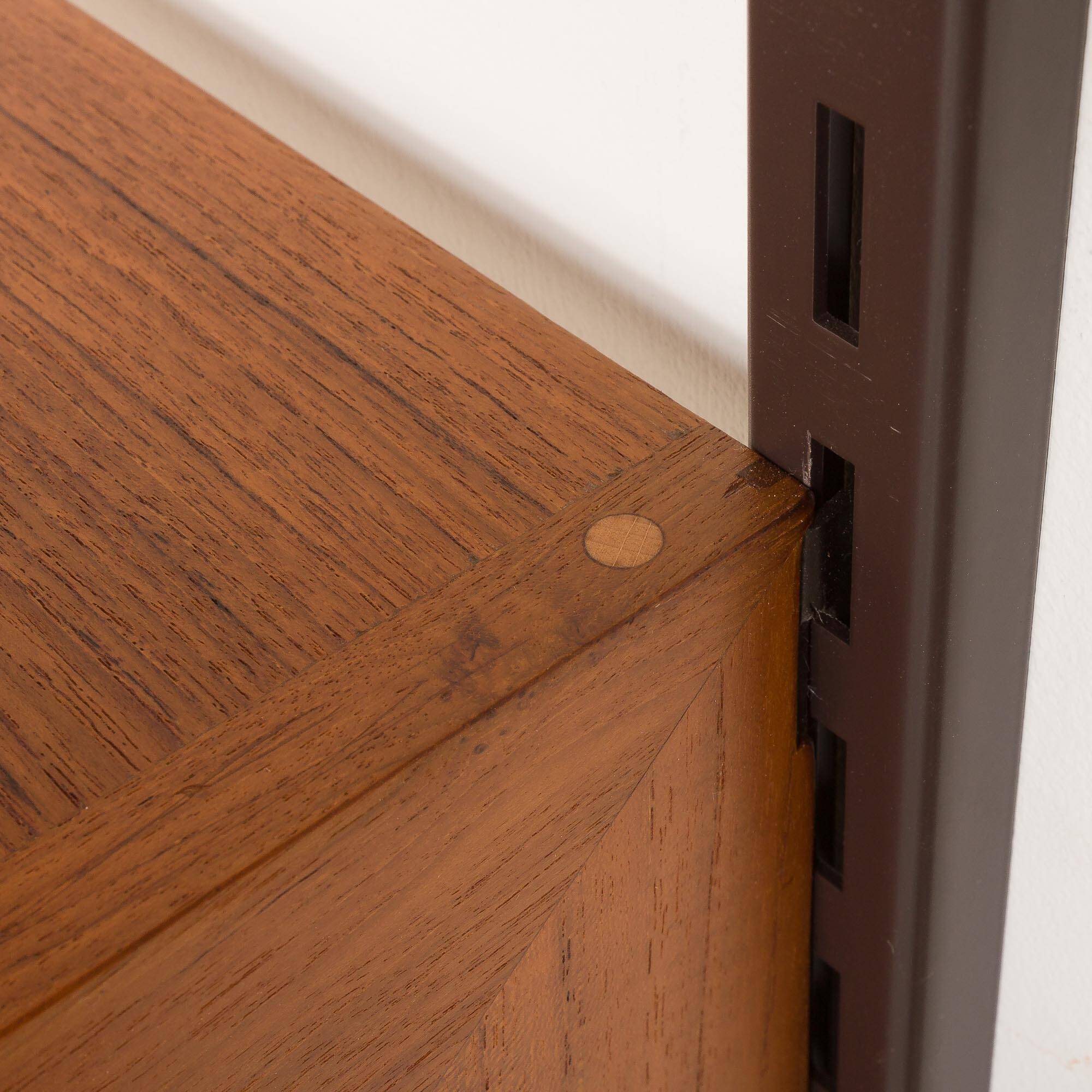 Kai Kristiansen teak wall unit with a hidden desk for FM Mobler