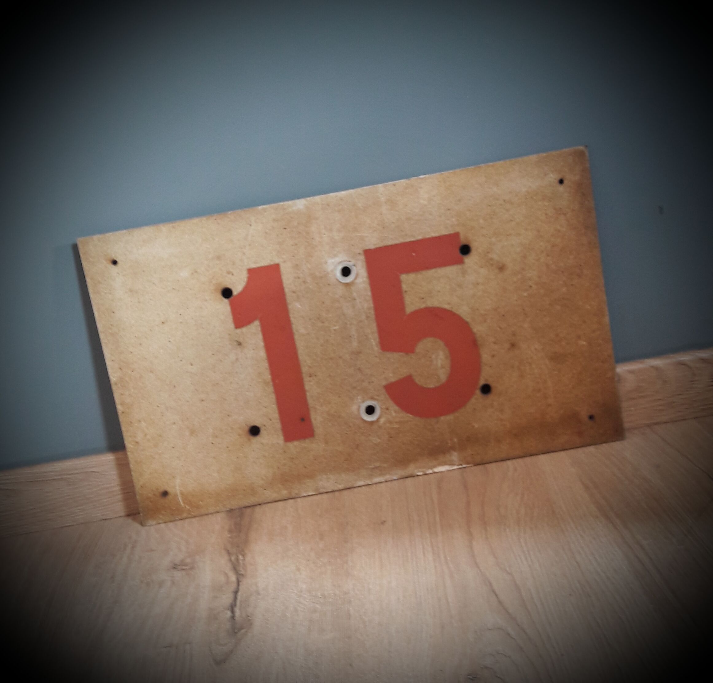 Authentic industrial plate 15