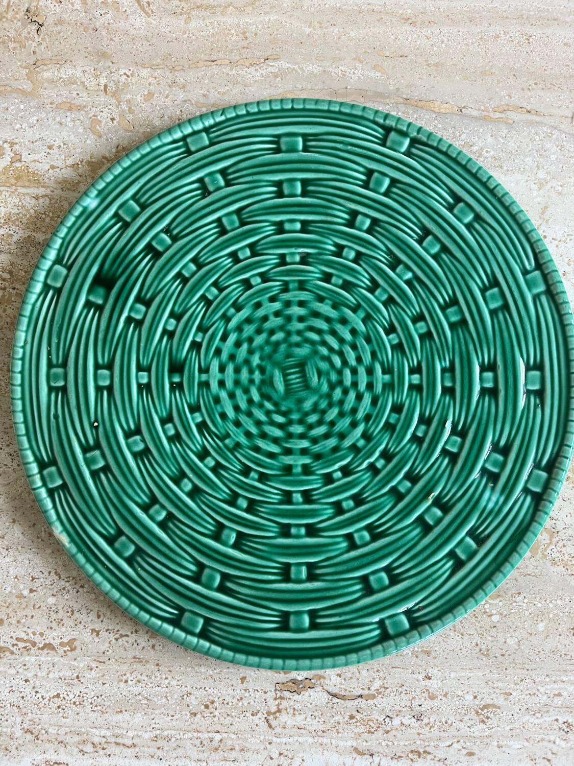 Sarreguemines woven ceramic trivet
