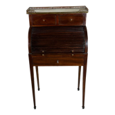 Louis XVI style mahogany cylinder desk 1900s