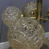 Richard Essig Sputnik Chandelier – Brass Bubble Glass 1960s