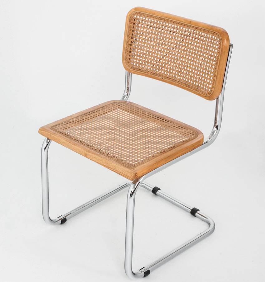 Set of 6 Cesca chairs. Made according to the design by Marcel Breuer. 80s.