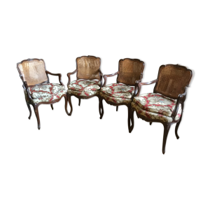 4 fauteuils Louis XV - cabriolet