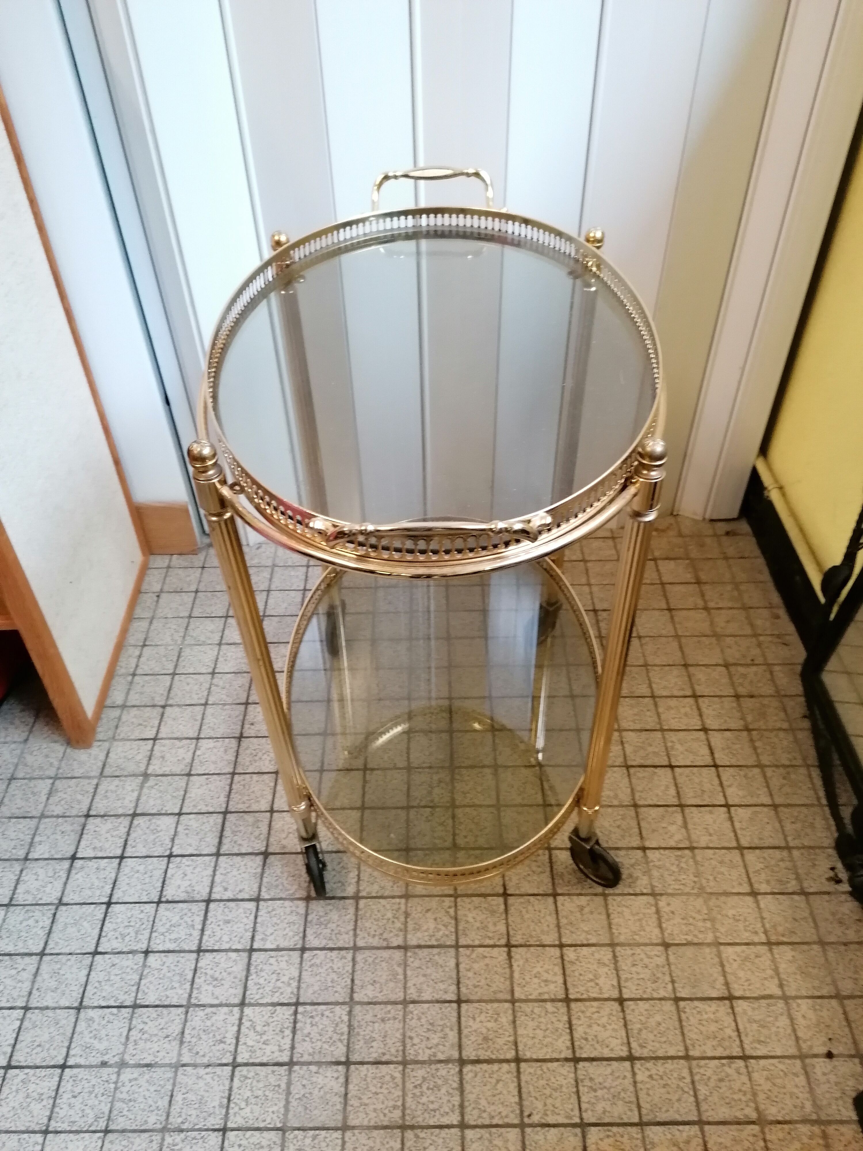 Vintage brass dessert