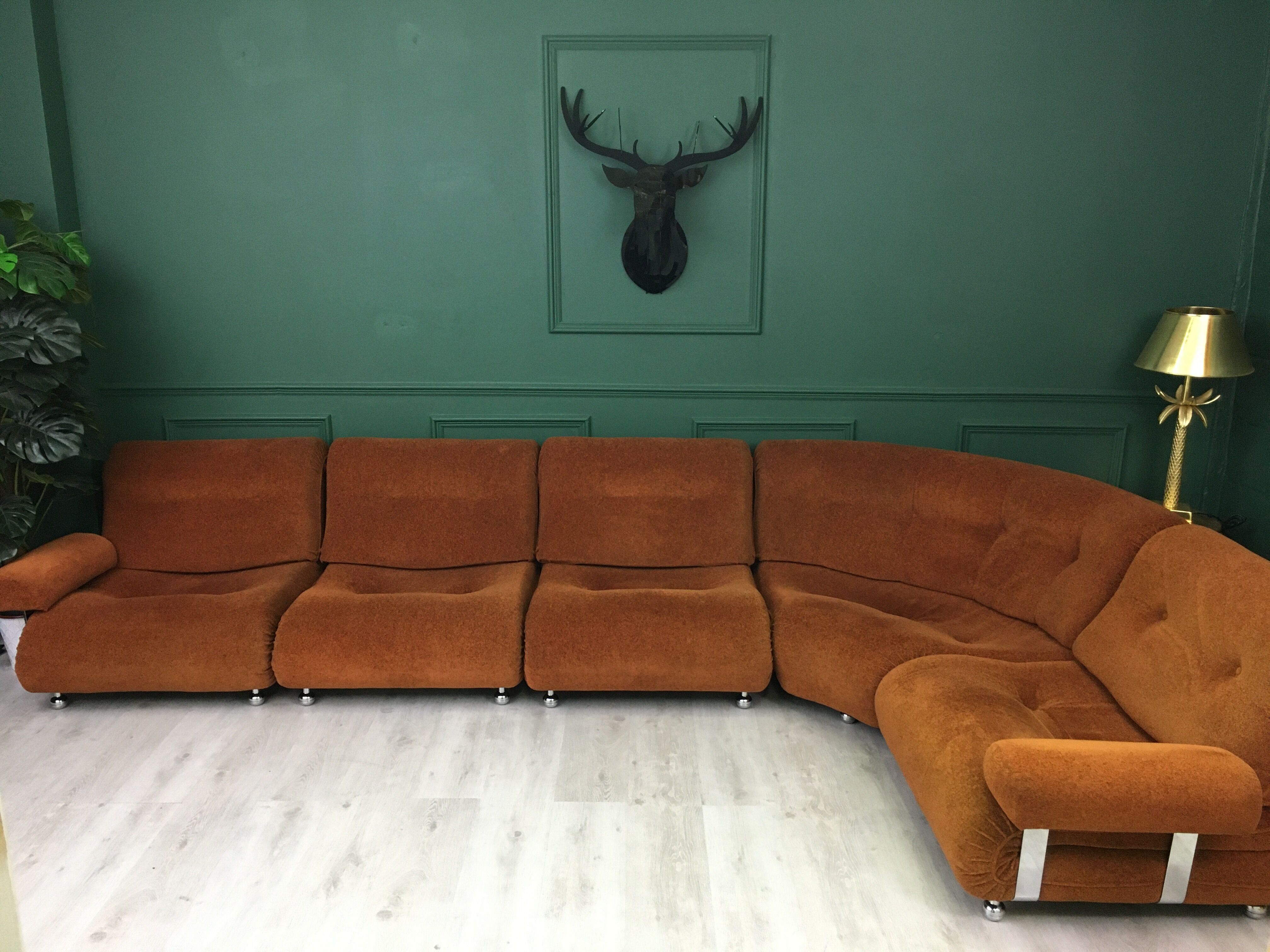 G-Plan vintage retro mid century corner modular 5 seater sofa suite by Km Wilkins