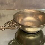Regency style pewter bowl cup with handle