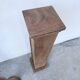 Paire de sellettes colonnes en bois 1950